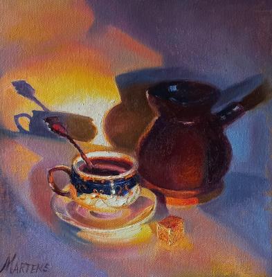 Evening coffee (A Cezve). Martens Helen