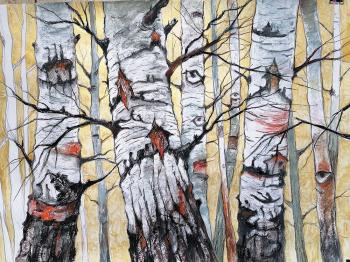 The story of a traveler on birches (The Emotion). Stuliev Leonid
