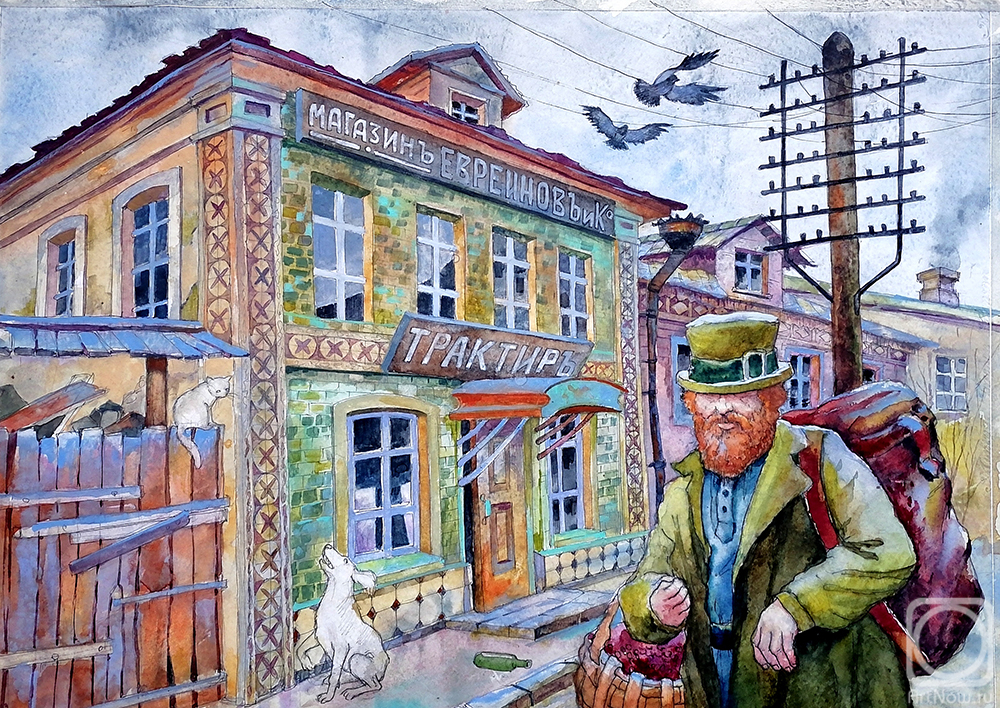 Stuliev Leonid. Tavern. The village of Kimra, 1912