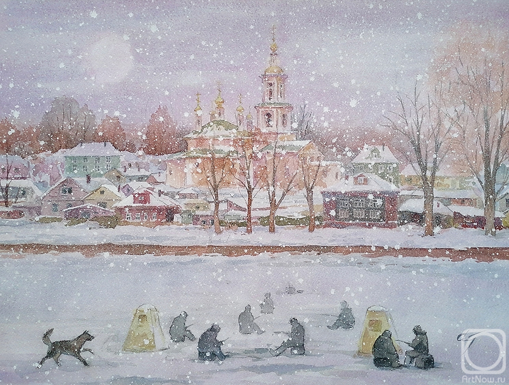 Stuliev Leonid. The city of Kimry. Fishing