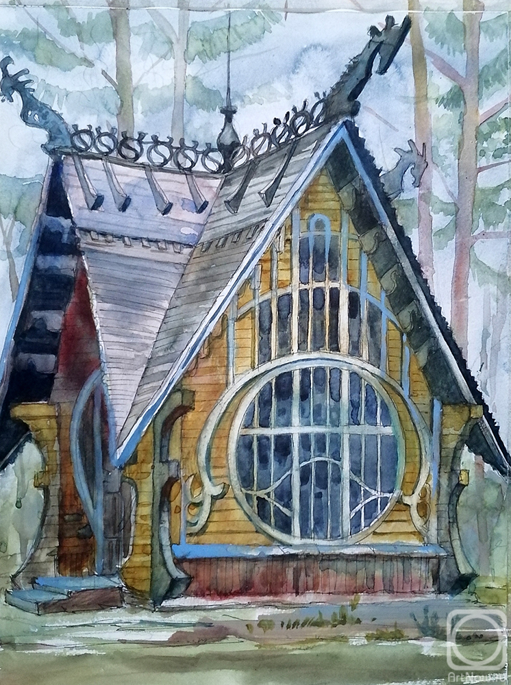 Stuliev Leonid. The village of Kimra, 1910. Bathhouse