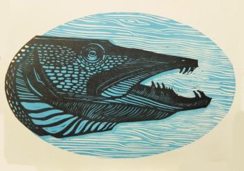 Pike (series "Catch") (Portrait Of Fish). Russkih Vadim