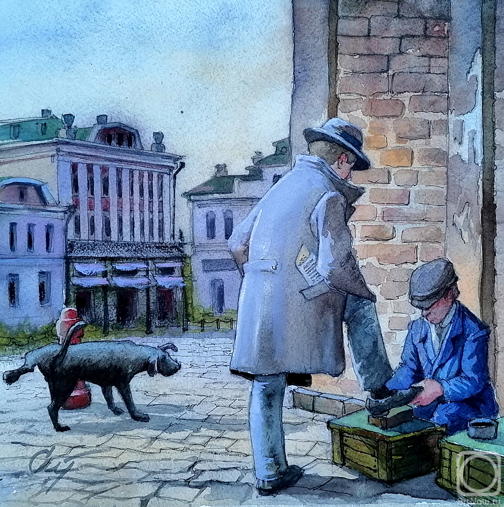 Stuliev Leonid. The city of Kimry, 1924. Important thing!