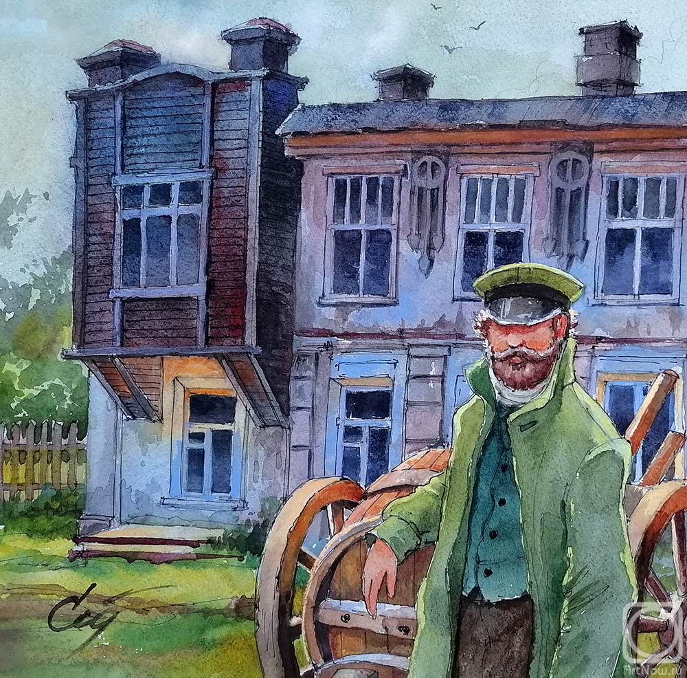 Stuliev Leonid. The city of Kimry, 1910. Water carrier