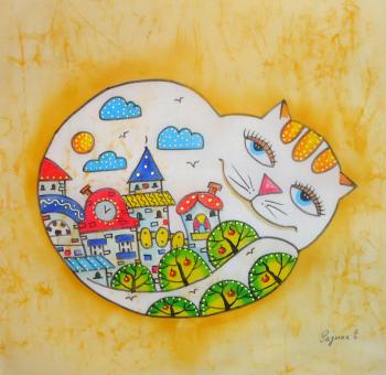 Sunny cat. Razina Elena