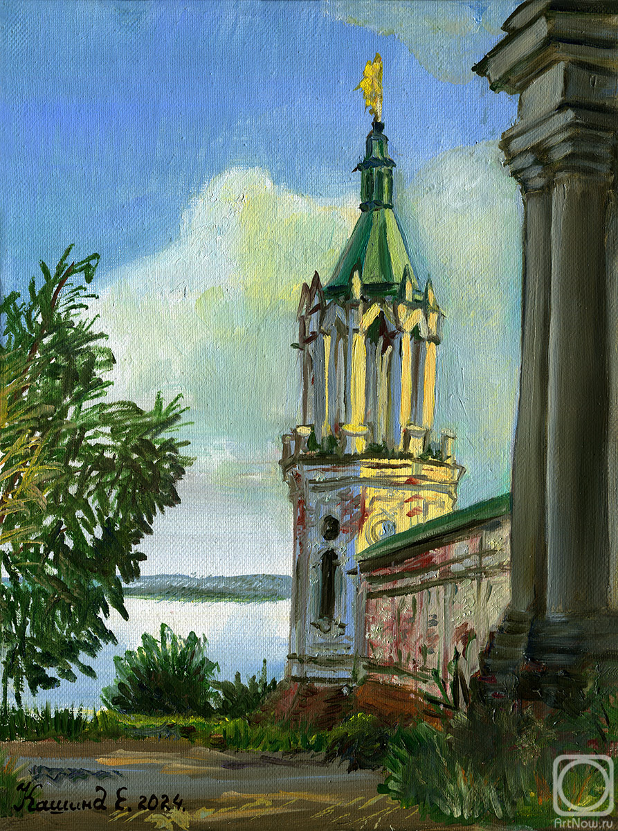 Kashina Eugeniya. Watchtower of the Spaso-Yakovlevsky Dimitriev Monastery, view of Lake Nero