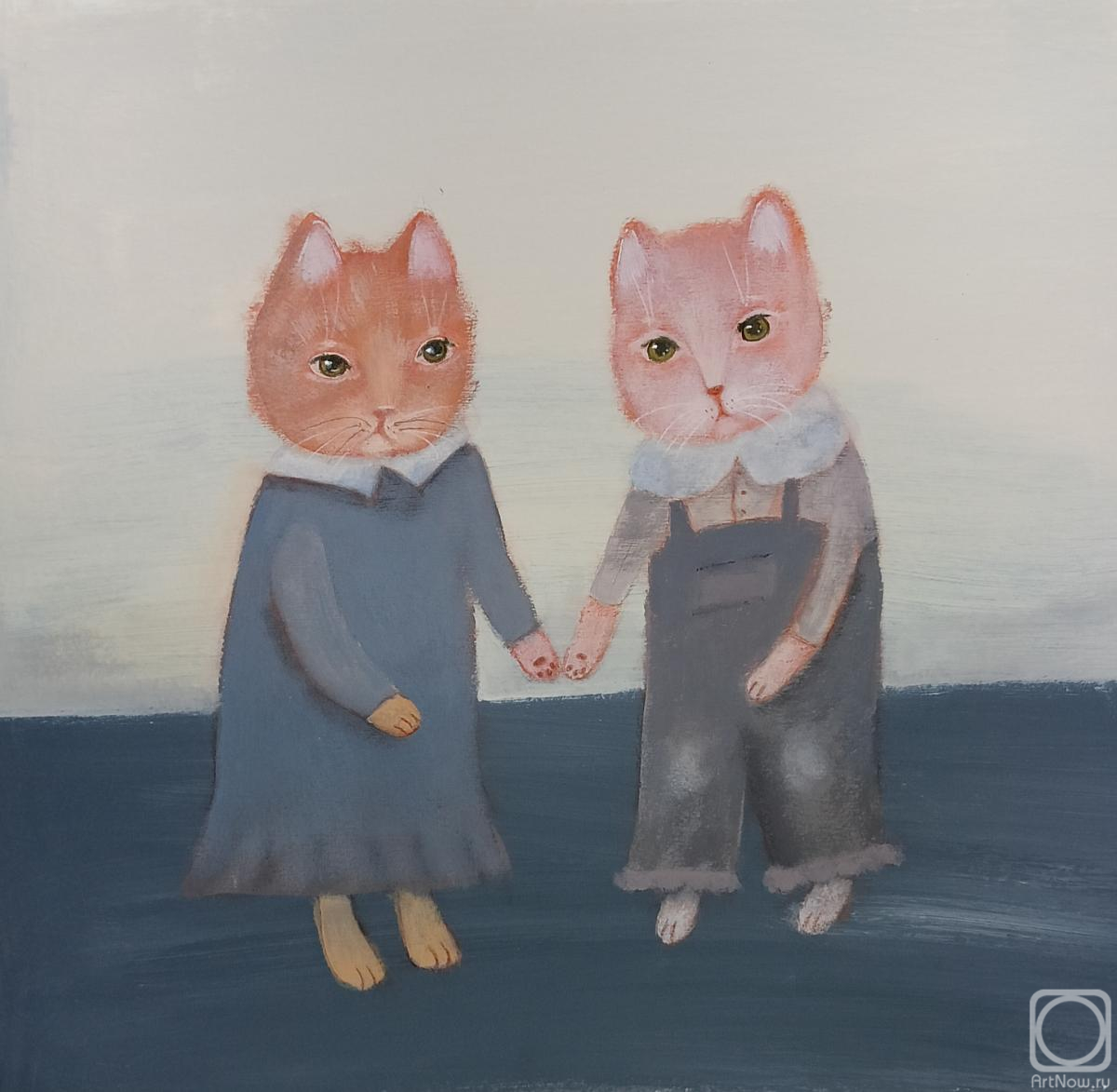 Razumkova Elena. Two cats