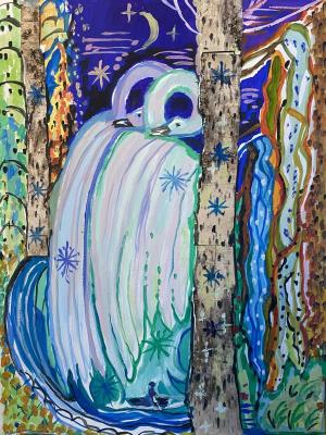 A pair of swans. Sineva Svetlana