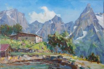 Hut in the mountains. Katyshev Anton