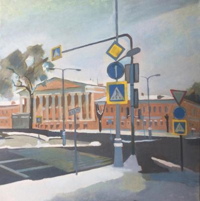 View of the Moscow City Duma building. Pokrovskay Iylia