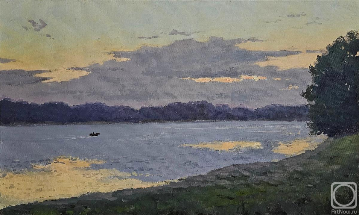 Gribanov Yaroslav. Evening on the Mozhaisk Reservoir