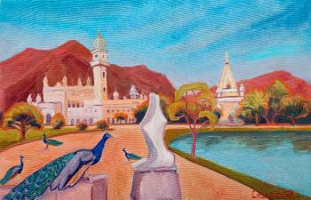 At Mayo College. Ajmer (Painting Lake). Charova Natali