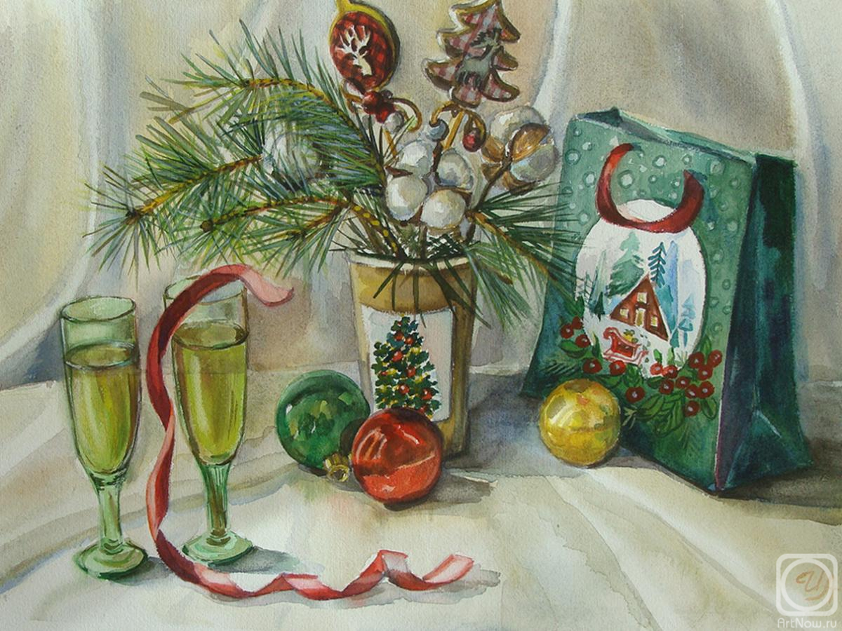Anisova Irada. New Year's still life