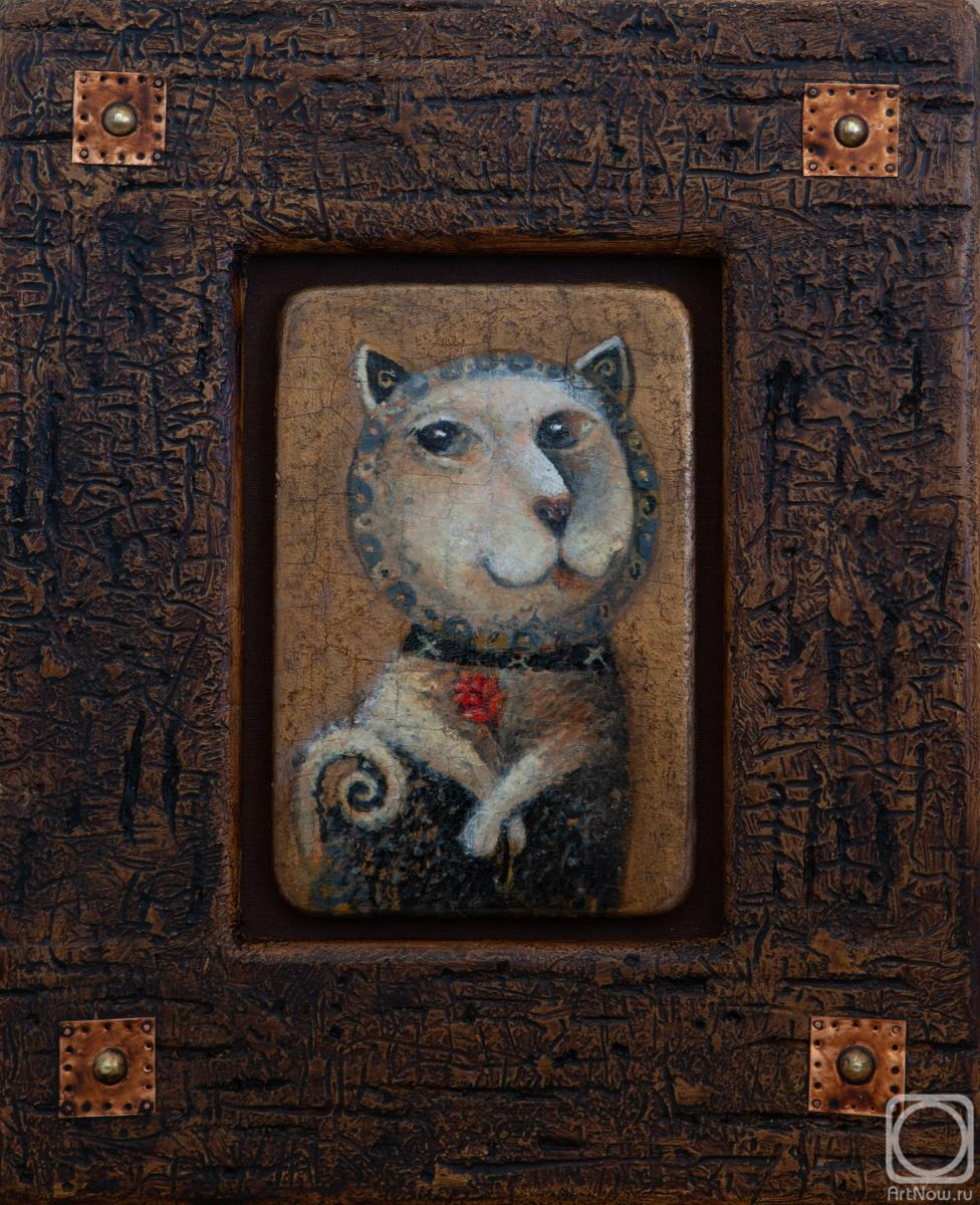 Nikolaev Pavel. Cat with a flower