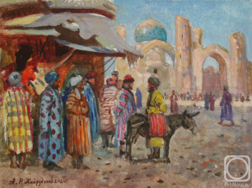 Khayrudinov Anvar. Samarkand. At the Trading Shop