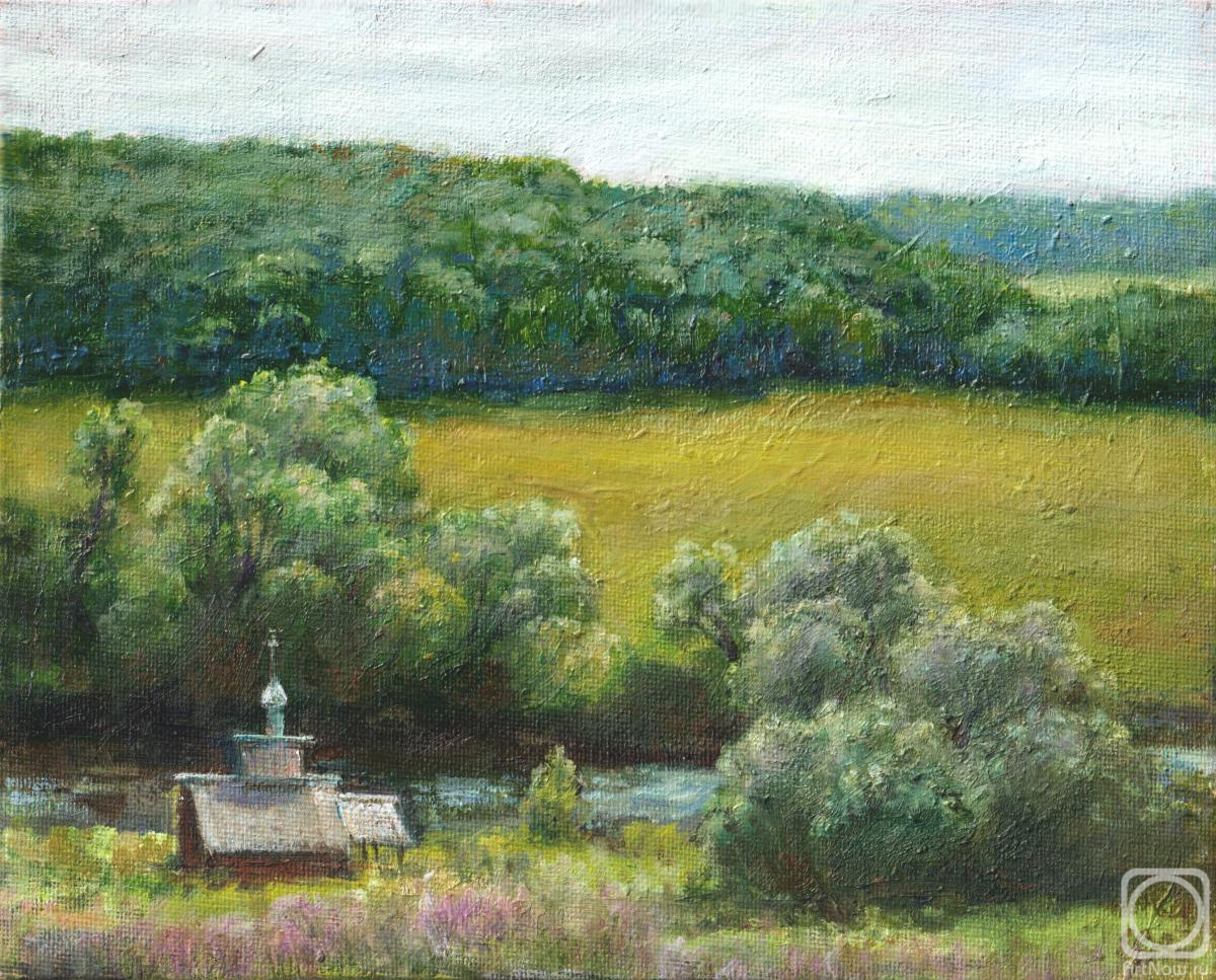 Shumakova Elena. On the bank of the Protva River (etude)