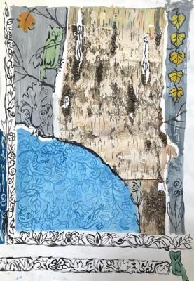 Fantasy with birch. Sineva Svetlana