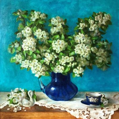 White flowers. Bogutskaya Lyudmila