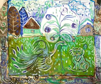 The Lion and the Pheasant (Fairy Tree). Sineva Svetlana