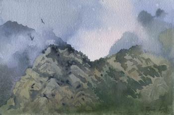 Storm clouds. Chegem