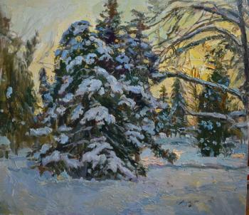 Winter evening. Zolotuhin Ivan