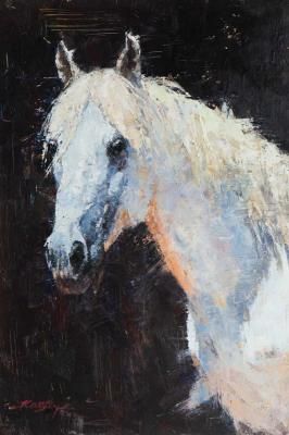 White-maned handsome man. Kamskij Savelij