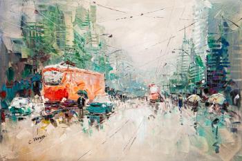 Poetry of Rainy Streets (Painting On
Canvas). Vevers Christina