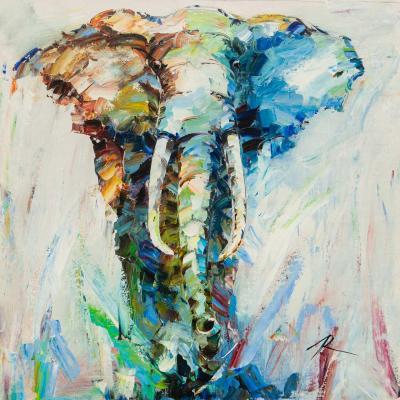 Elephant. Confidently moving towards the goal. Rodries Jose