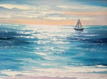 Sail on the waves (Sailboat In The Sea). Garcia Luis