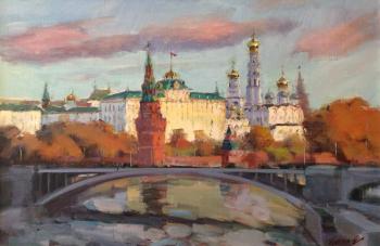 Golden autumn over the Moscow River. Poluyan Yelena
