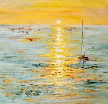 Sun on the sea