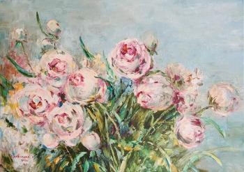 Pink peony (Pink Peony Painting). Kruglova Svetlana