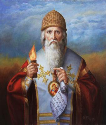 Portrait of St. Spyridon of Trimythous (A Miracle Worker). Gayduk Irina
