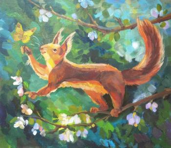 Meeting in the forest. Plotnikova Ekaterina