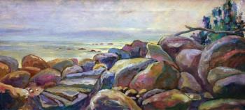 Evening seashore. Smolyatchkovo