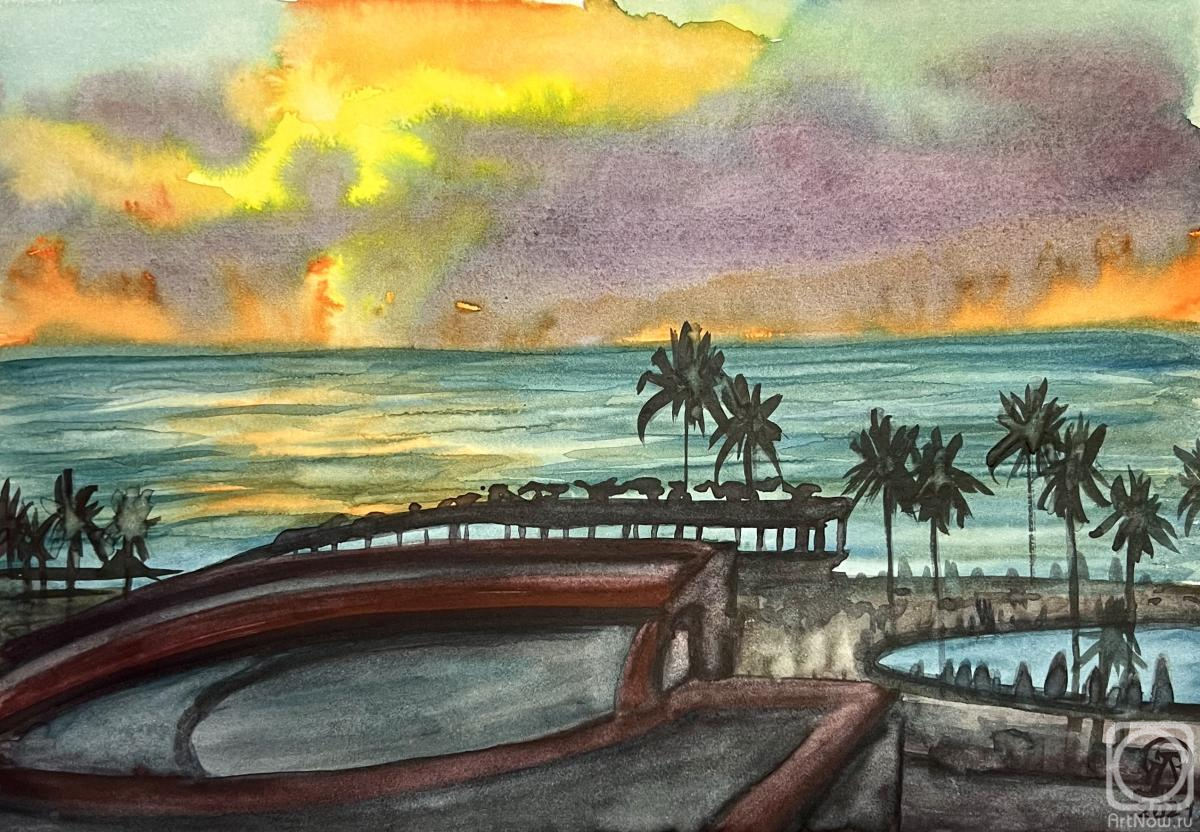 Lukaneva Larissa. Kemer. Sunrise at sea