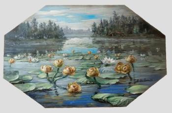 Pond with water lilies