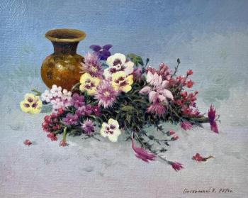 Still life with flowers. Gribennikov Vasily