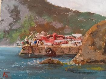 Novy Svet. Sundukov's Stone from the movie 3+2. Baltrushevich Elena