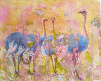 Ostriches (Wild Bird). Masterkova Alyona