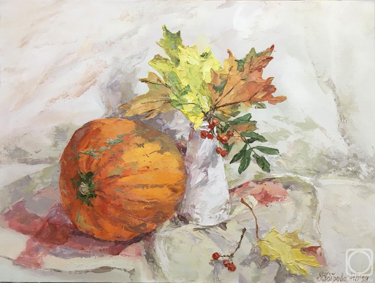 Bobrova Natalya. Still life with pumpkin