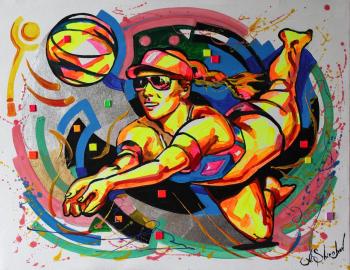 Beach volleyball. Shirshov Alexander