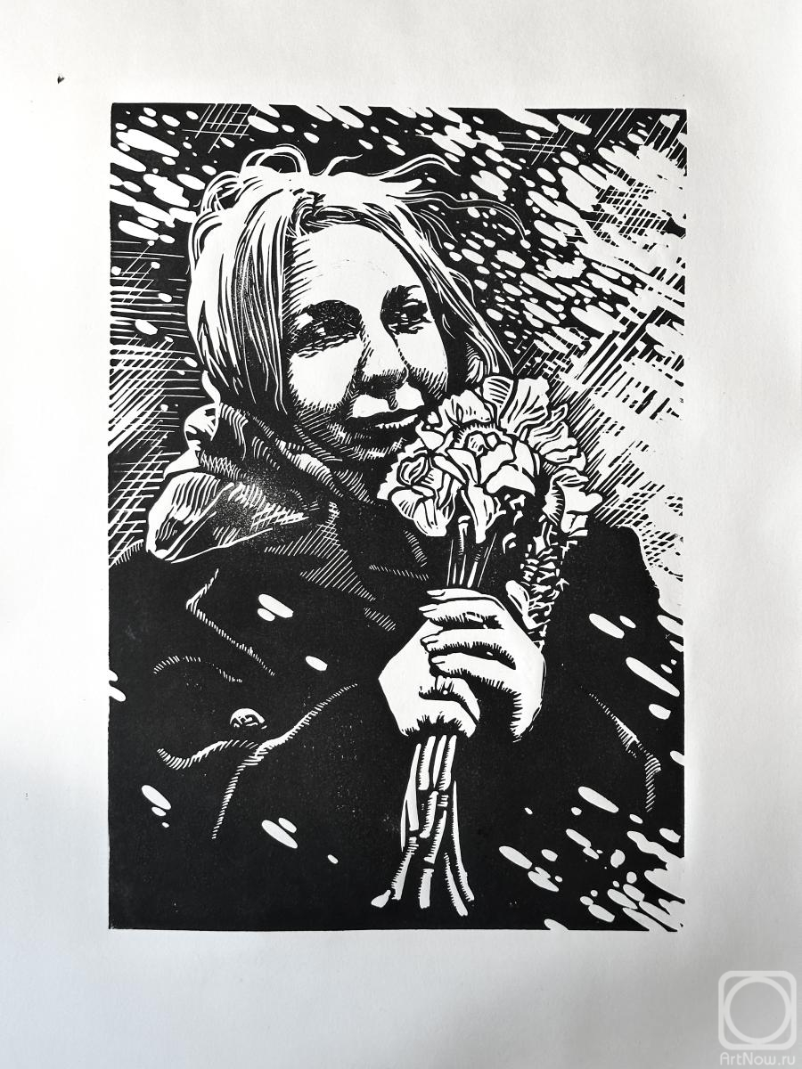 Pashkov Aleksandr. Snow on Nevsky in April