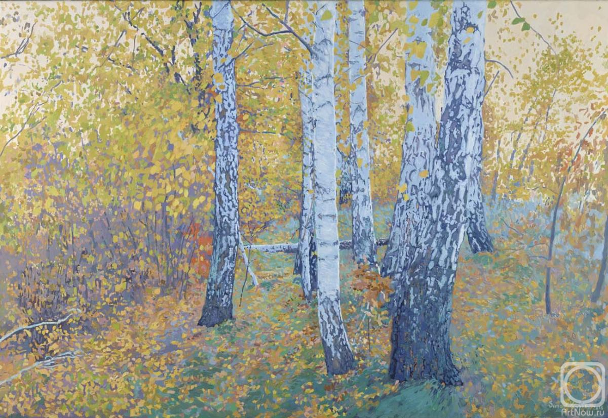 Kozhin Simon. October. Birches