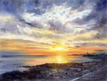 Lighthouse at sunset #5. Gorbacheva Evgeniya
