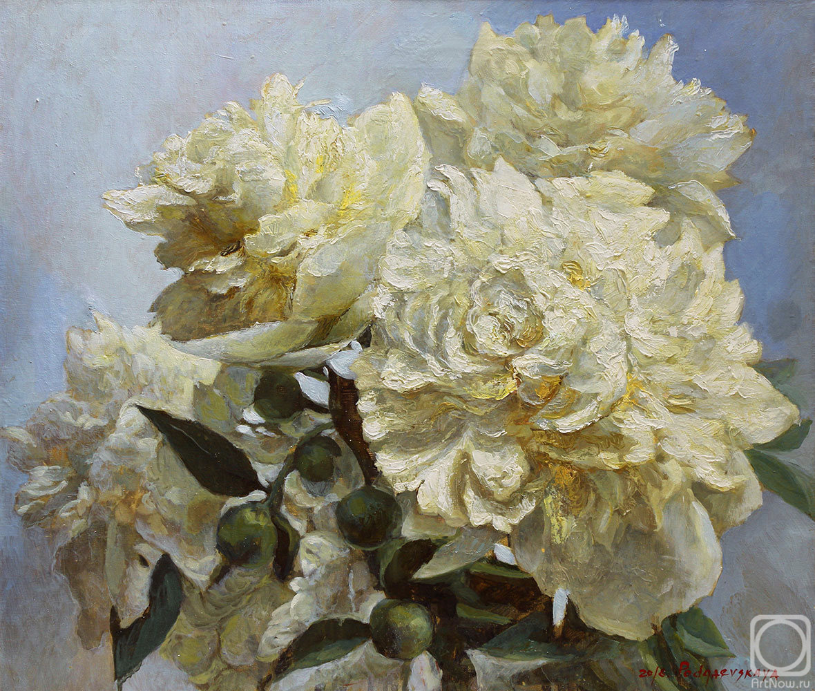 Podgaevskaya Marina. White Peonies