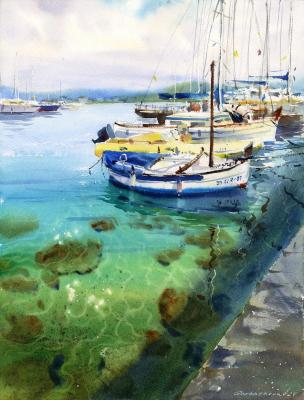 Yachts at anchor #18