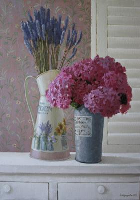 Still life with lavender
