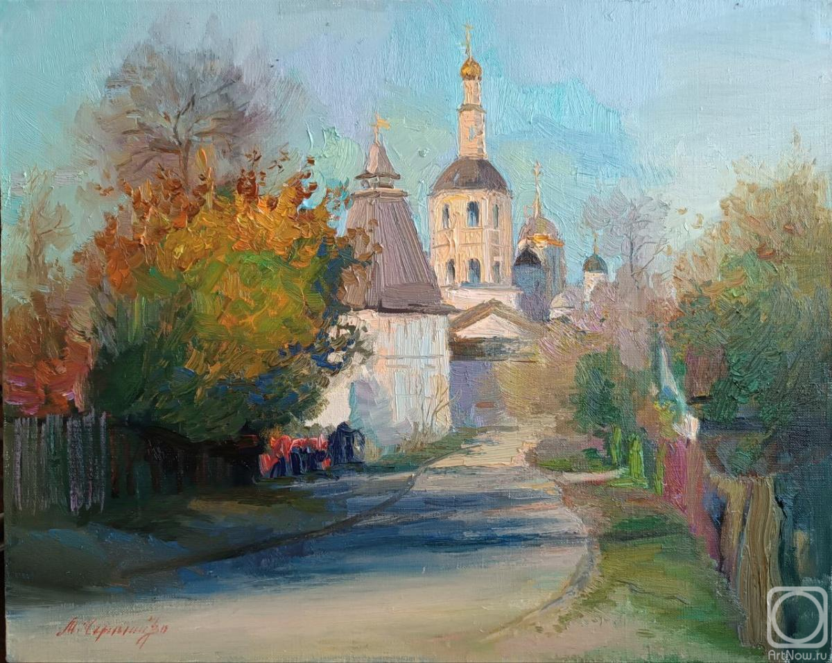 Chernysheva Marina. Autumn at the walls of the Borovsk Monastery