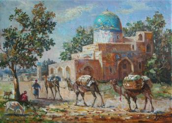 Tashkent. Kaffal-Shashi (Camel Caravan Painting). Khayrudinov Anvar